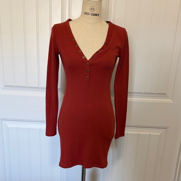 Forever 21 Dresses & Skirts - Forever 21 Rust Long Sleeve Dress